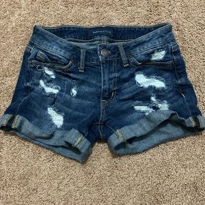 ripped jean shorts